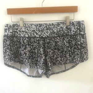 Lululemon Splatter Shorts Black White 8
